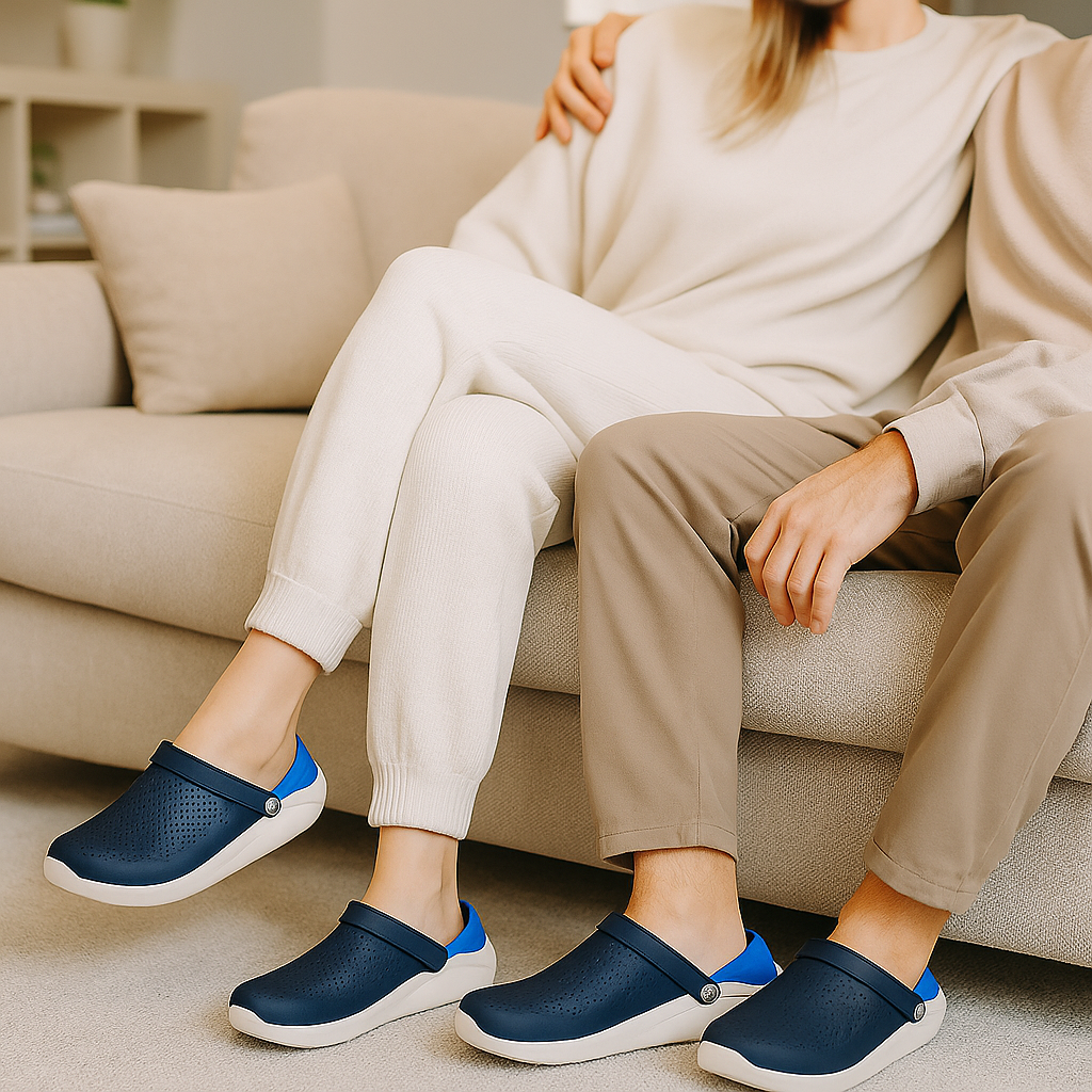 Women's Ventilated Clog Sandals – Cushioned Comfort Slip On Shoes