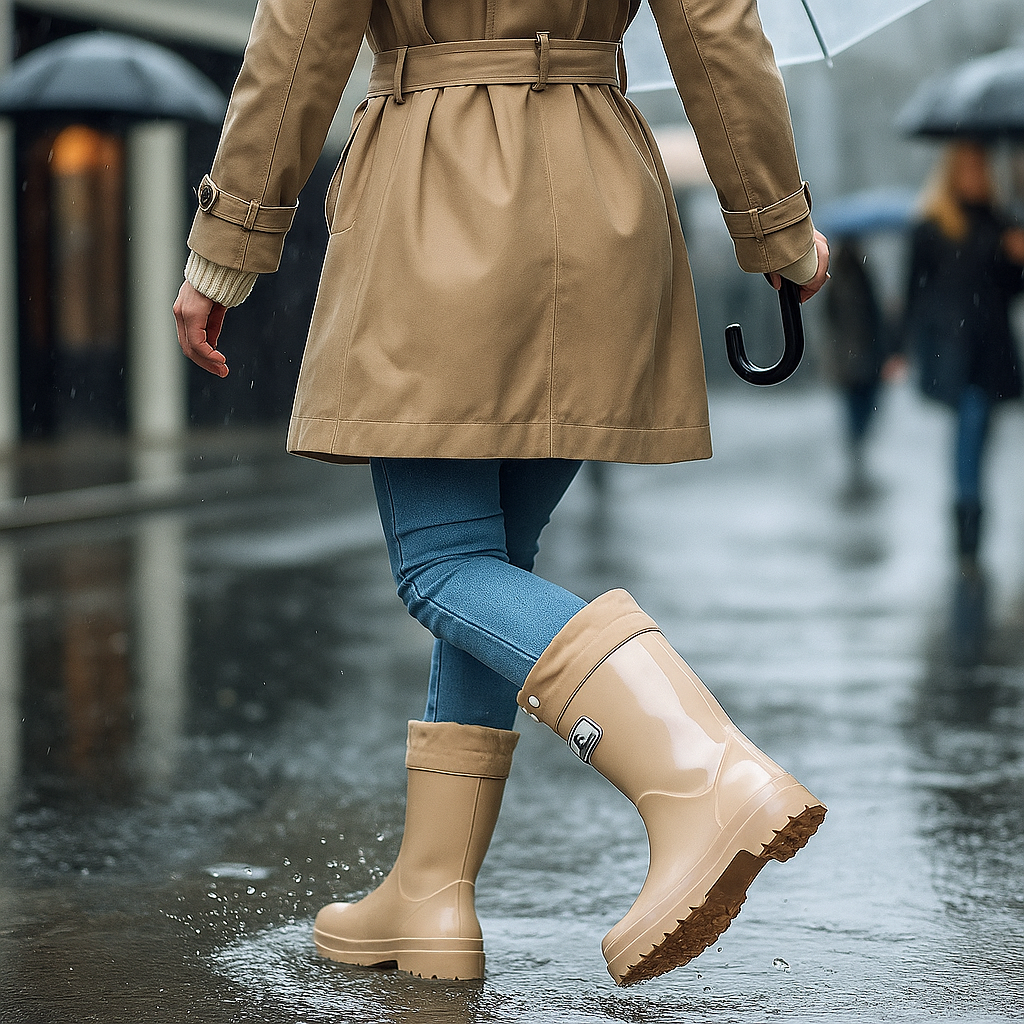 Women's Tall Rain Boots – Waterproof Adjustable Rubber Boots