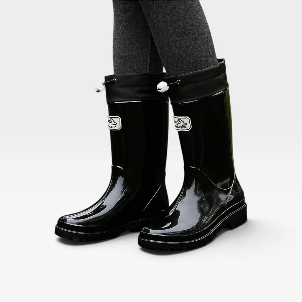 Women's Tall Rain Boots – Waterproof Adjustable Rubber Boots