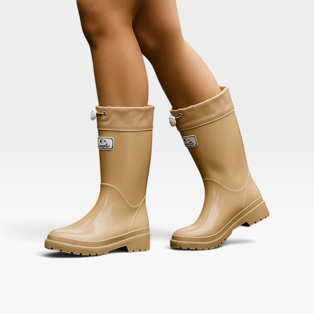 Women's Tall Rain Boots – Waterproof Adjustable Rubber Boots