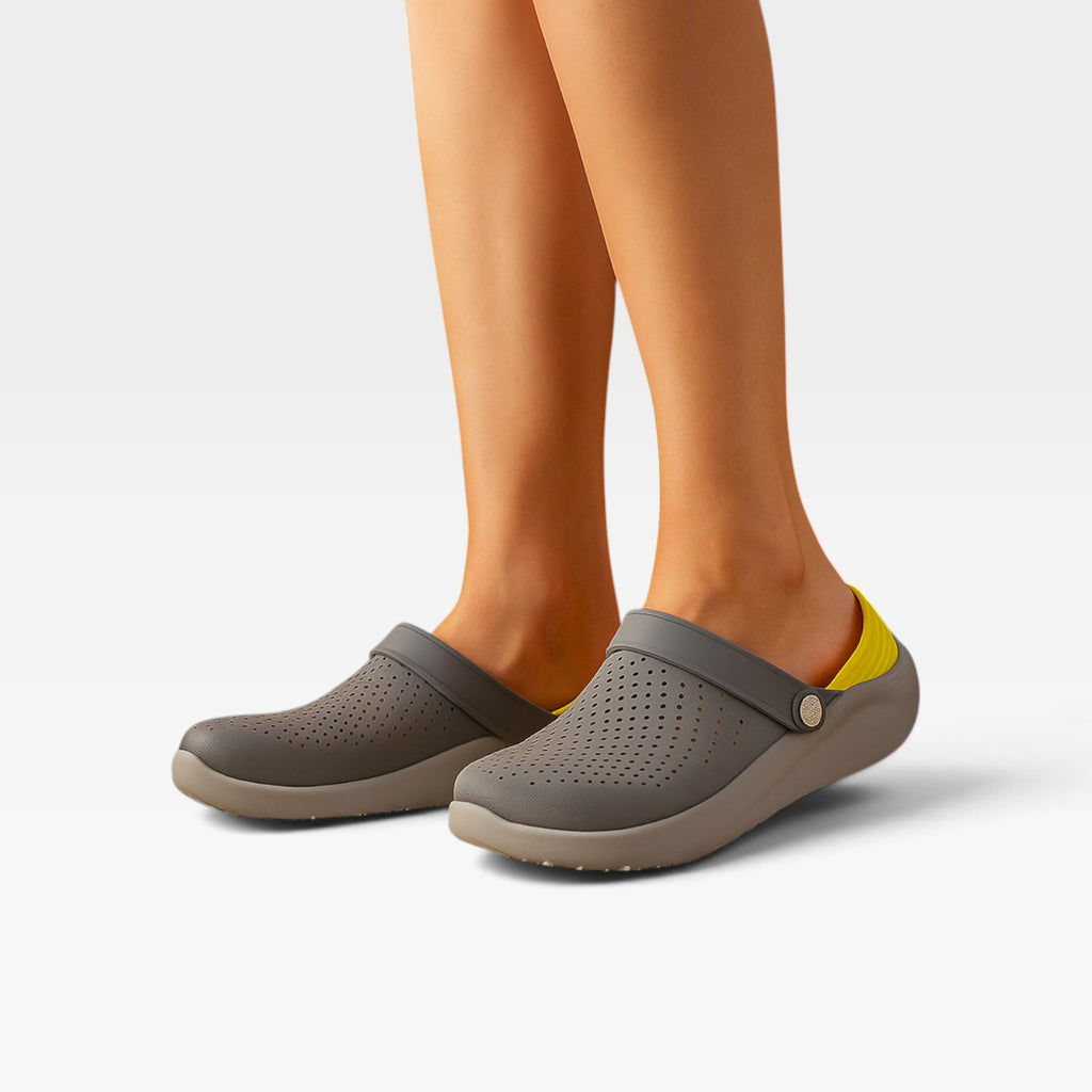 Women's Ventilated Clog Sandals – Cushioned Comfort Slip On Shoes