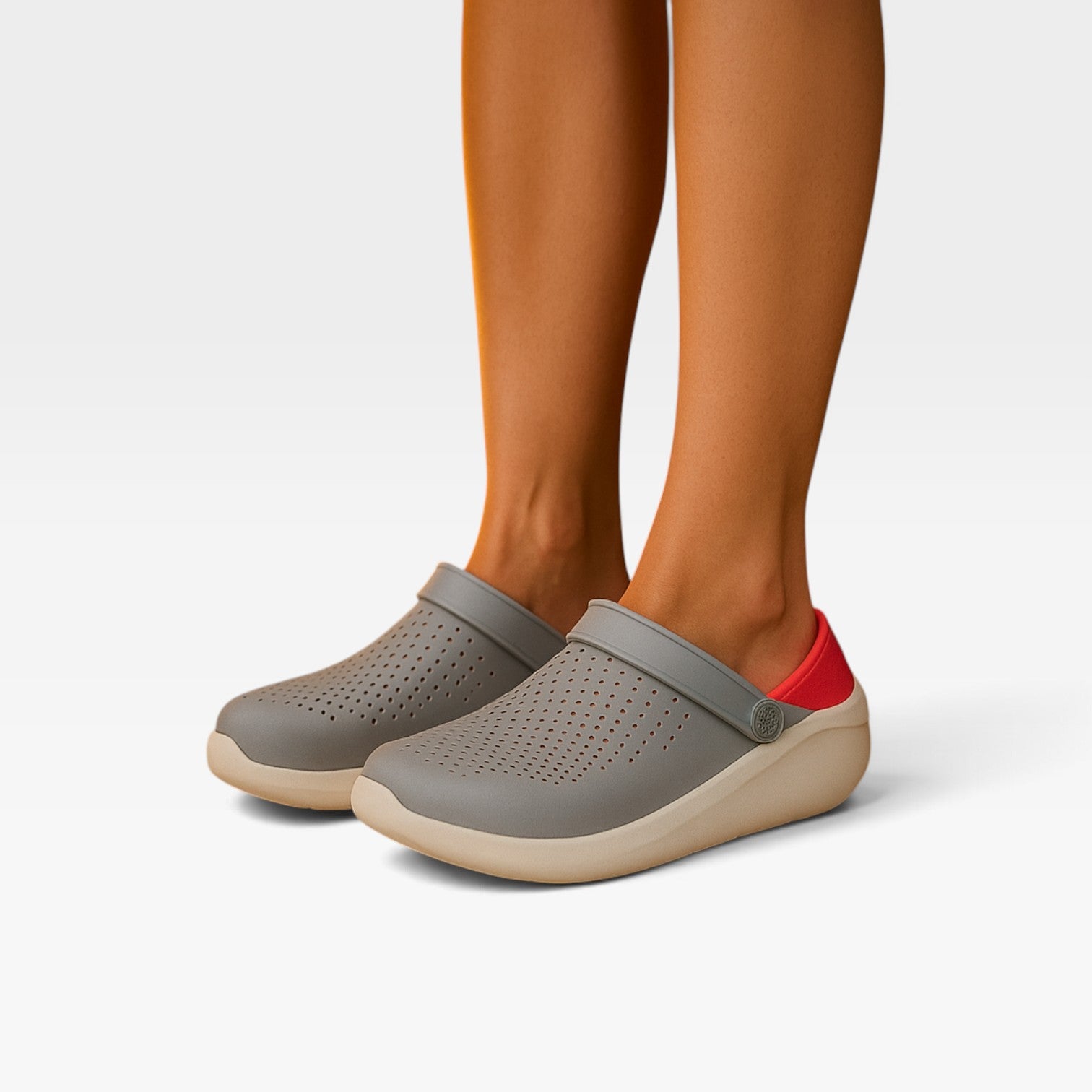 Women's Ventilated Clog Sandals – Cushioned Comfort Slip On Shoes