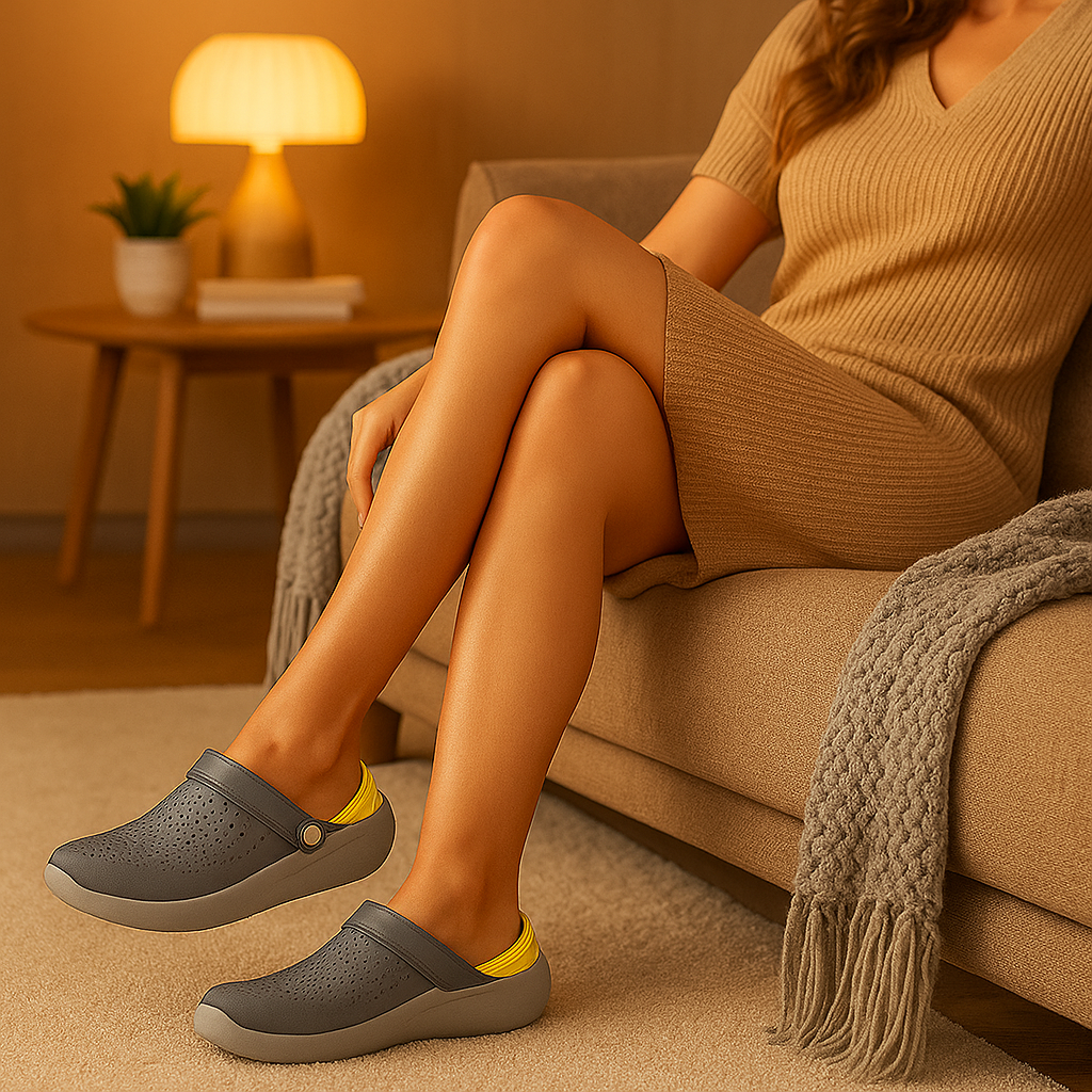 Women's Ventilated Clog Sandals – Cushioned Comfort Slip On Shoes
