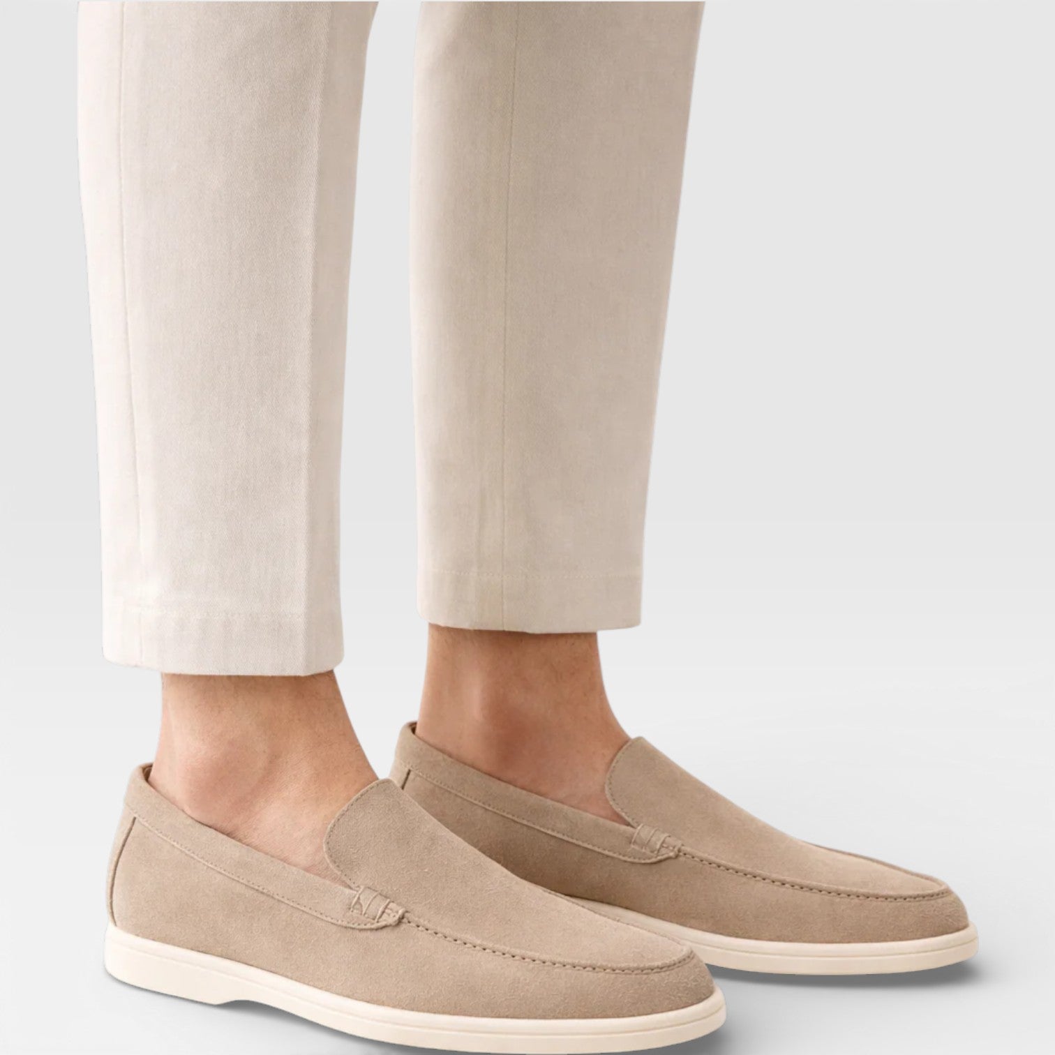 Men’s Classic Suede Loafers – Comfortable Slip-On Fit