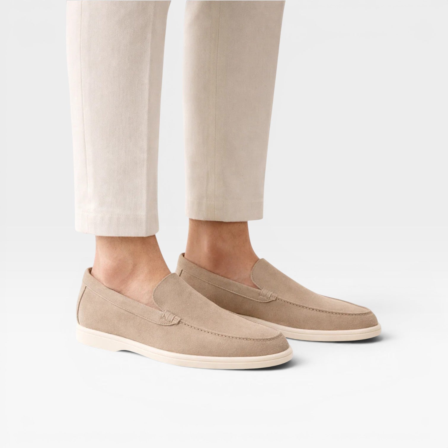 Men’s Classic Suede Loafers – Comfortable Slip-On Fit