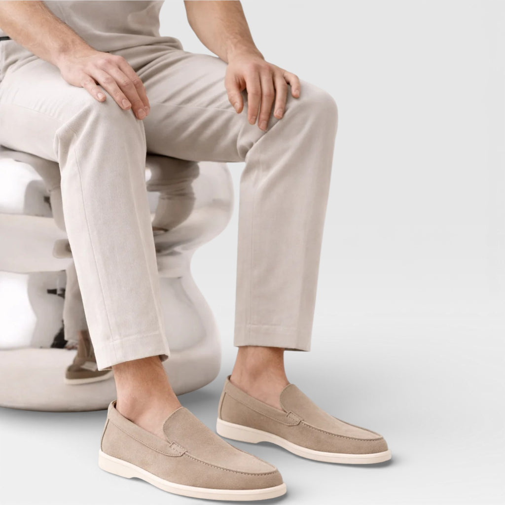 Men’s Classic Suede Loafers – Comfortable Slip-On Fit
