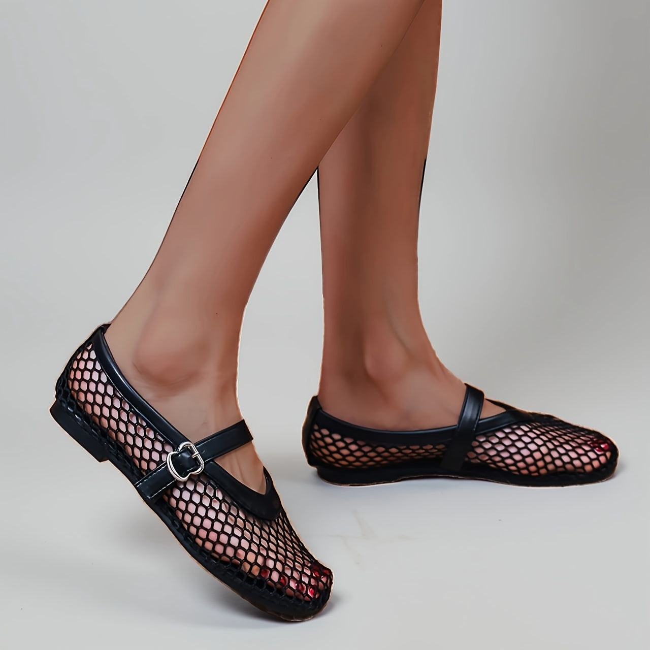 Women’s Breathable Mesh Ballet Flats for Summer