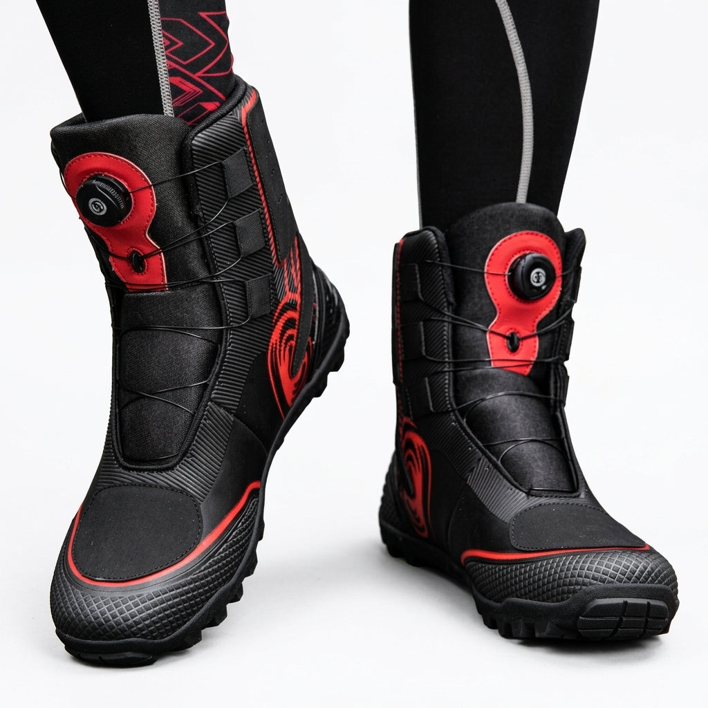 Men's Rugged High-Top Biker Boots