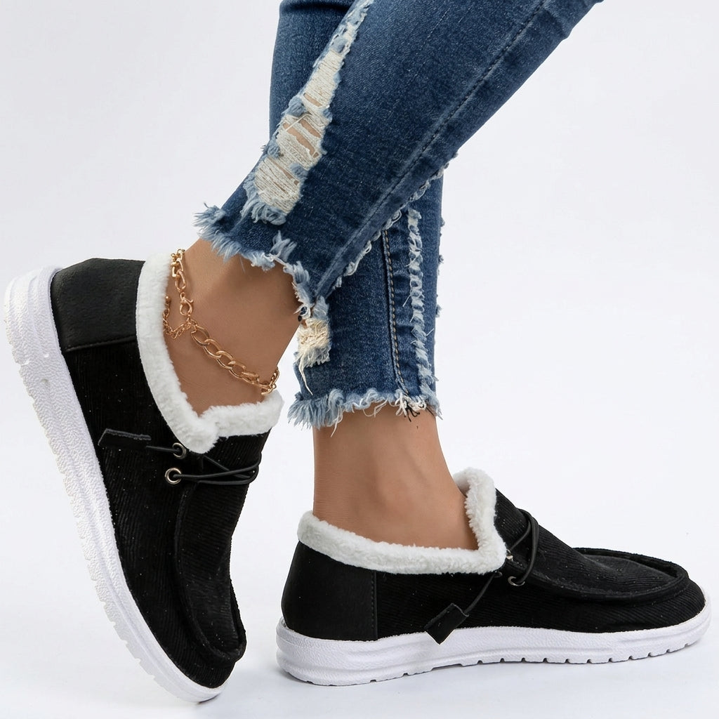 Women's Cosy Plush-Lined Moccasin Loafers
