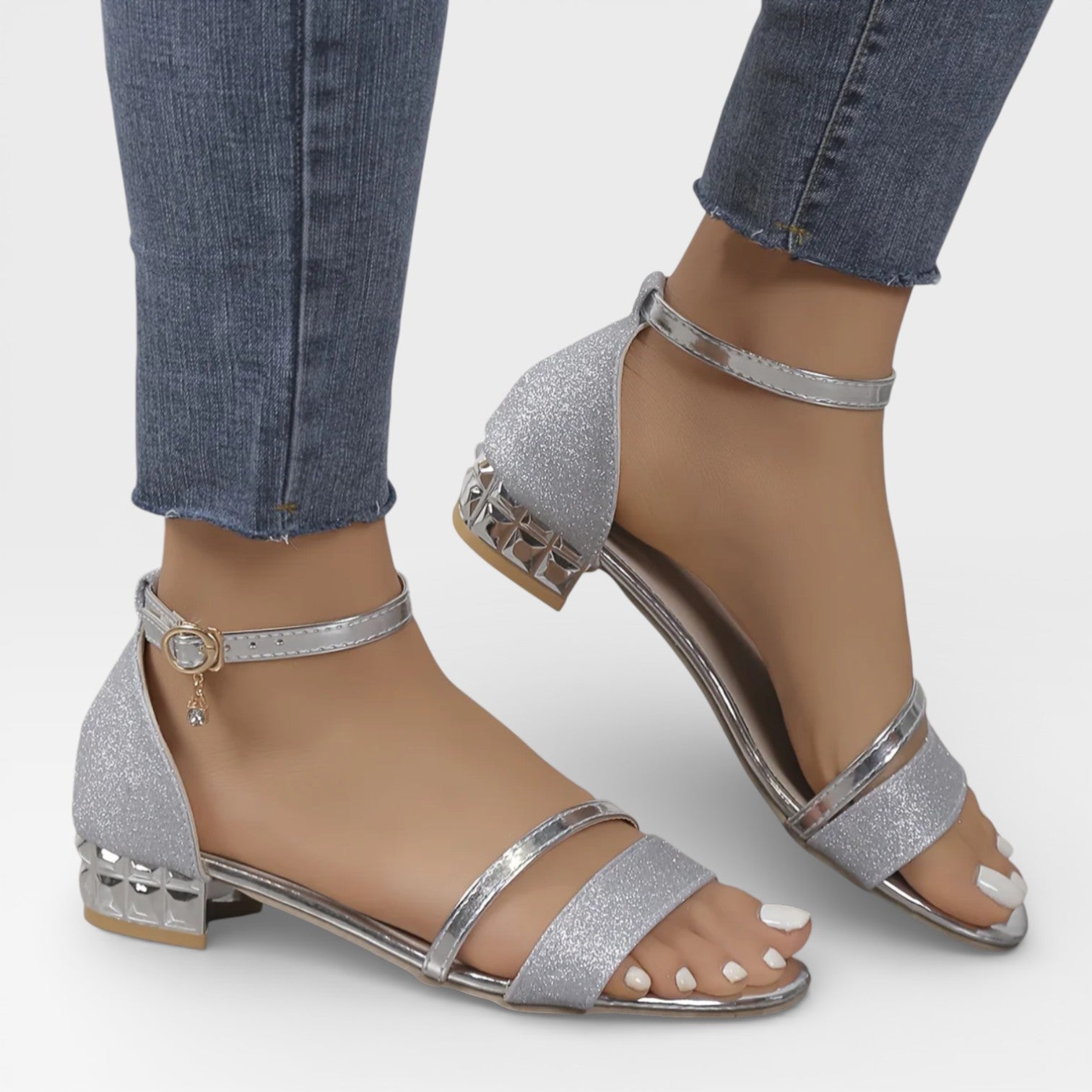 Women’s Low Block Heel Slingback Sandals