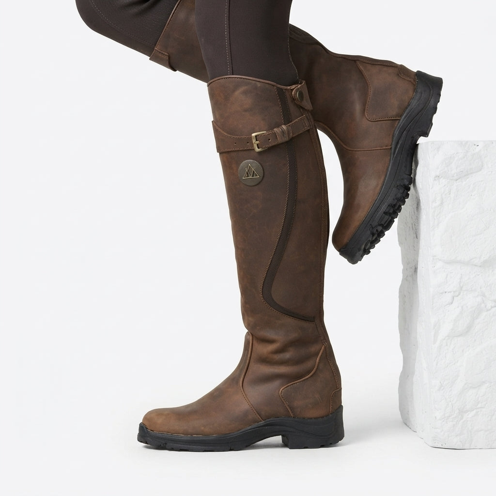 Women's Knee High Leather Riding Boots