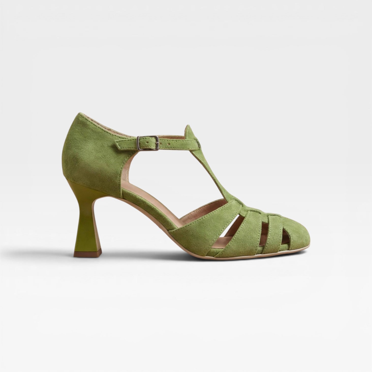 Women's Strappy Block Heel Sandals – Elegant Multi Strap Vintage Heels for Special Occasions