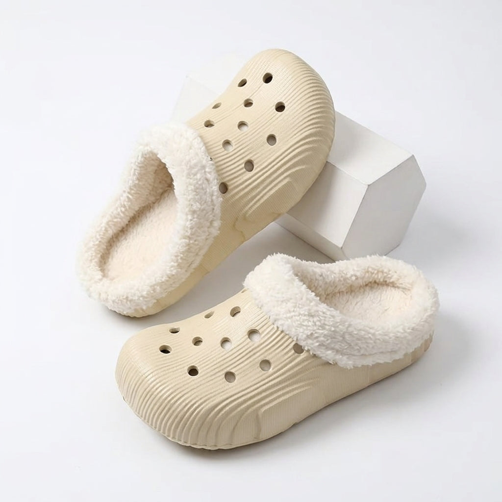Women's Cosy Fur Lined Clog Slippers