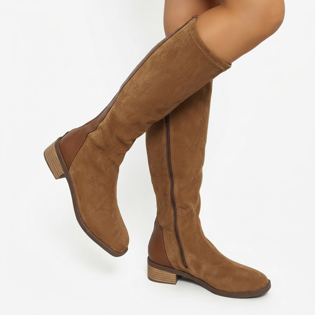 Women's Elegant Heeled Knee High Boots