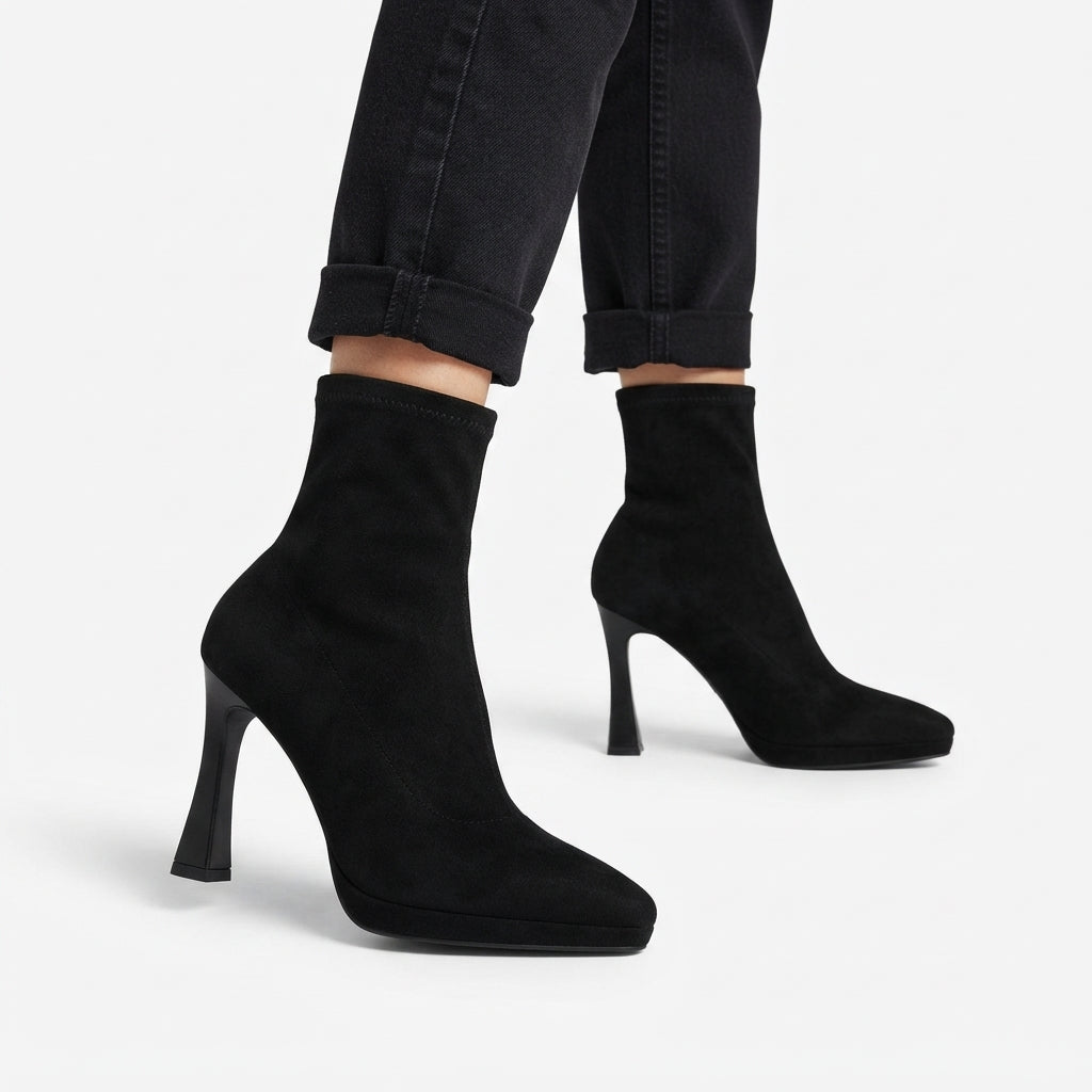Women's Elegant Platform Sock Boots