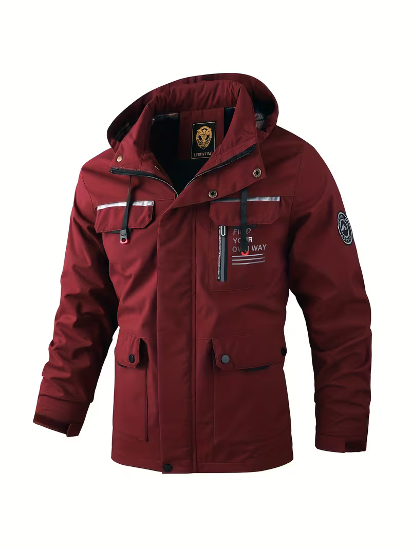 Men's Rugged Hooded Winter Jacket