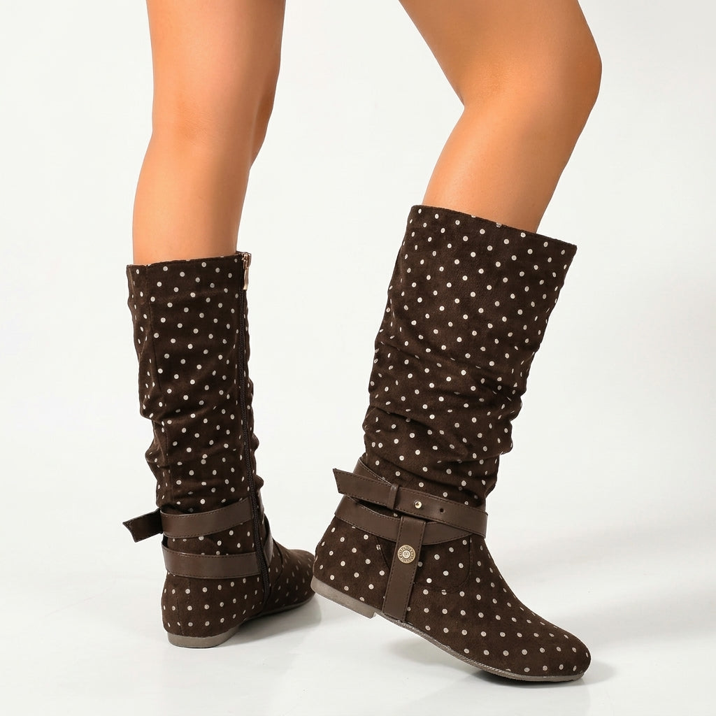 Women's Relaxed Slouch Wide Calf Boots