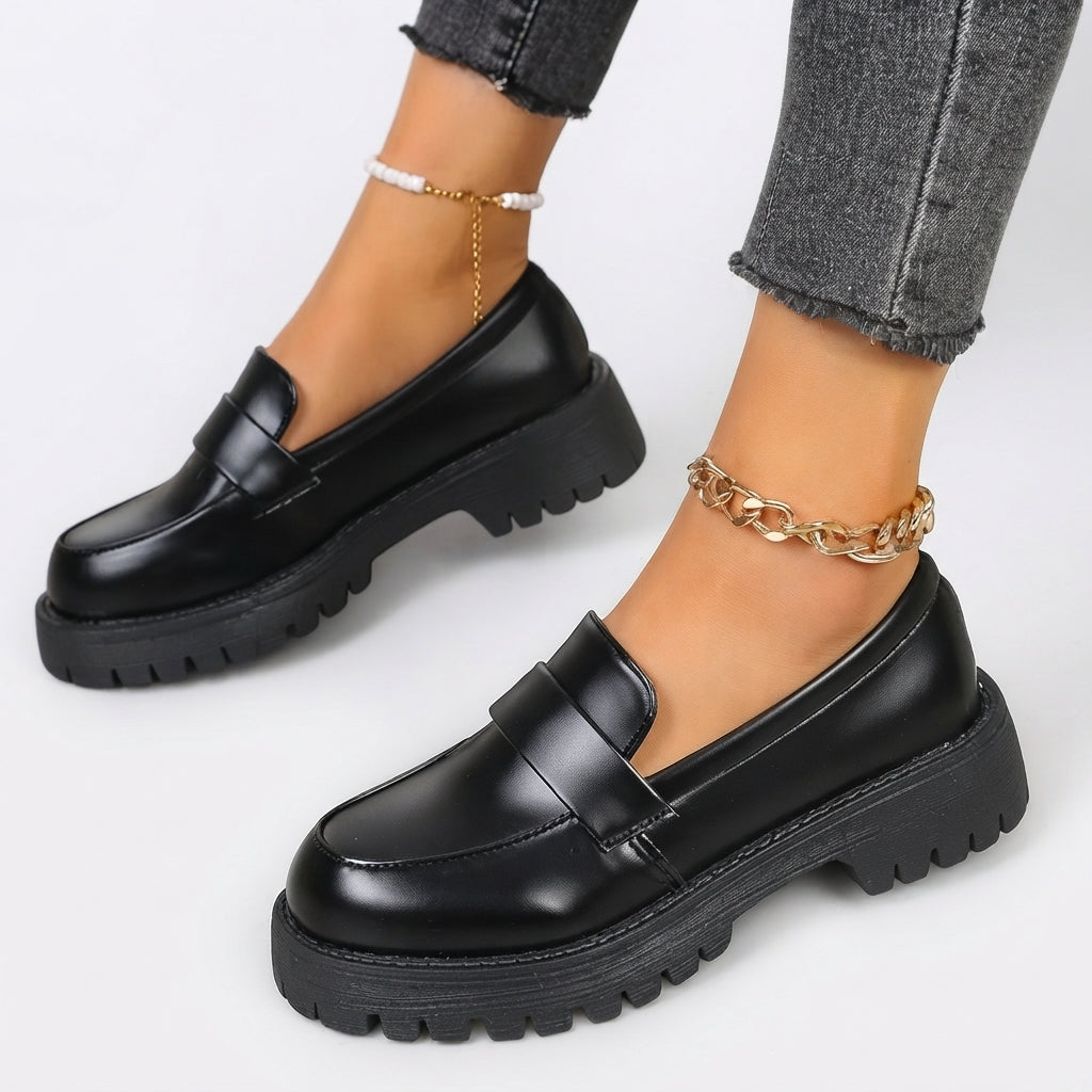 Women's Easygoing Chunky Penny Loafers