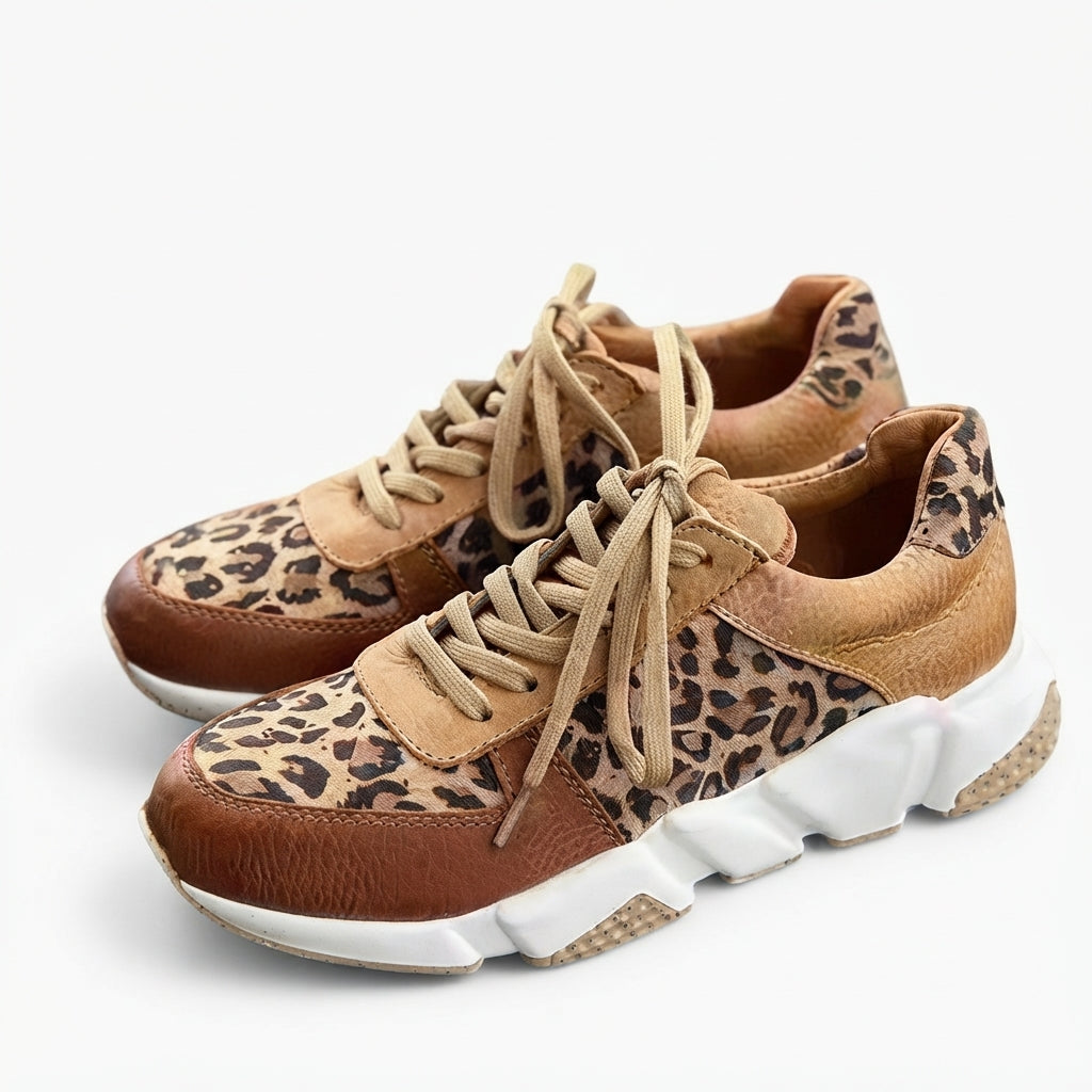 Women's Easy Leopard Print Chunky Trainers