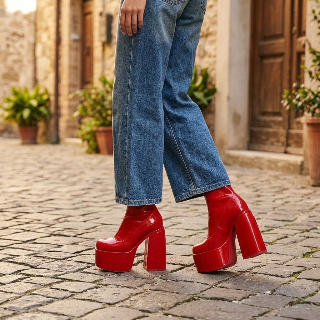 Women's Chic Platform Ankle Boots