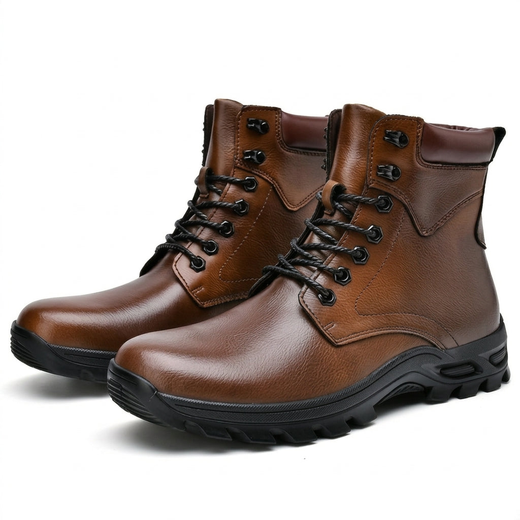 Men's Rugged Lace-Up Combat Boots