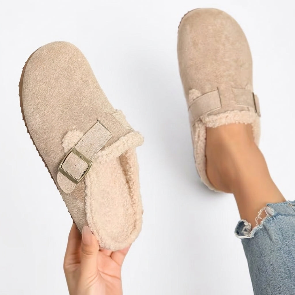Women's Cosy Buckle Clog Slippers