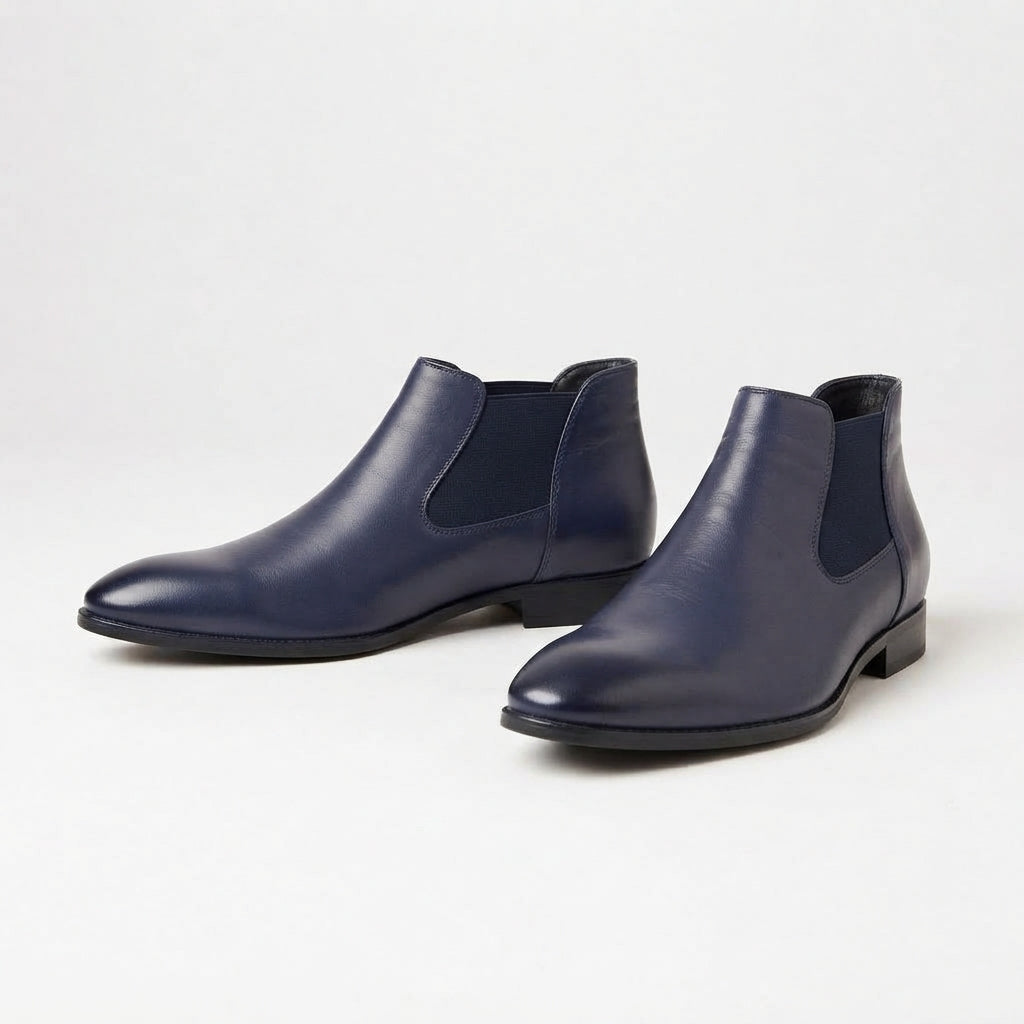 Men's Polished Pointed Toe Chelsea Boots