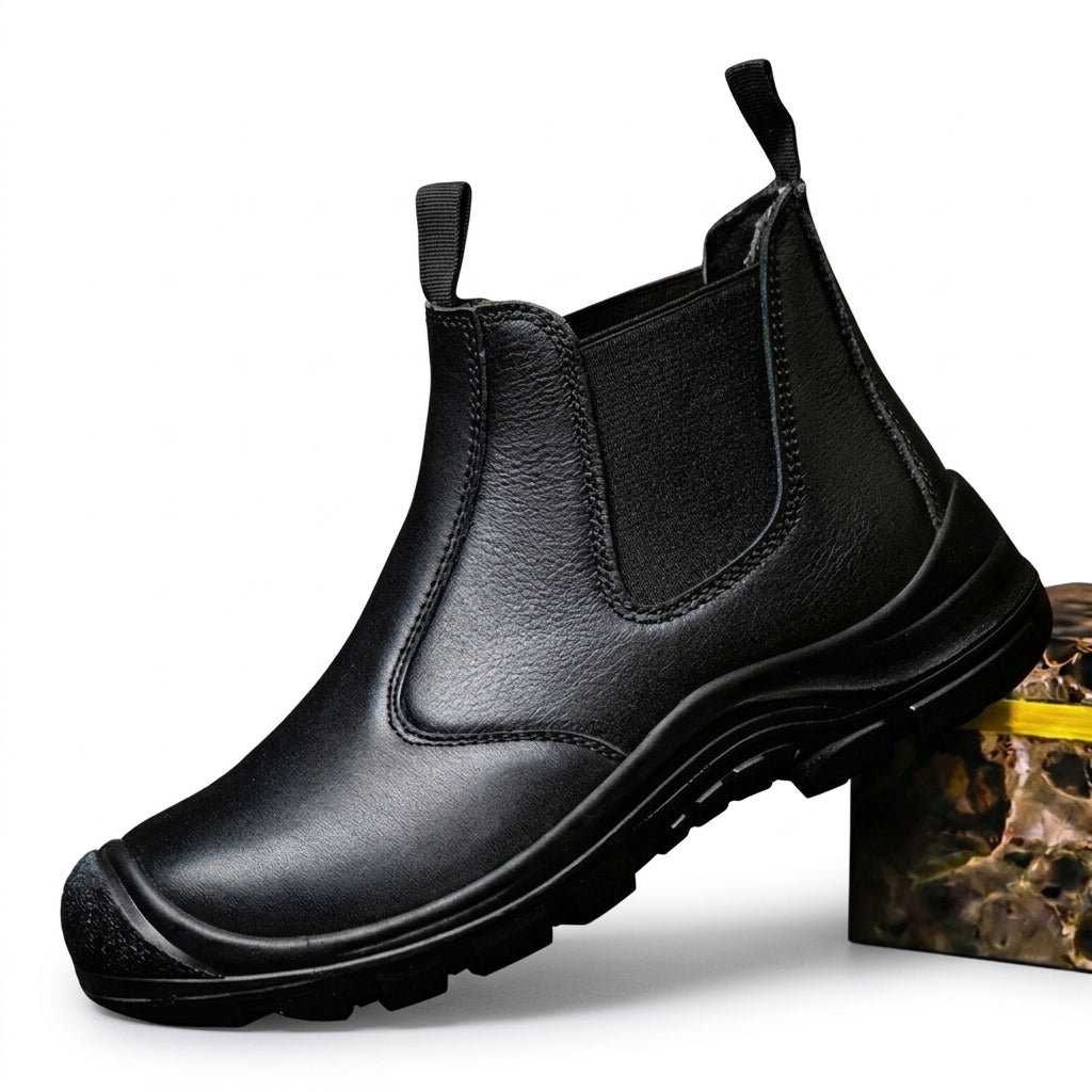 Men's Rugged Leather Chelsea Boots