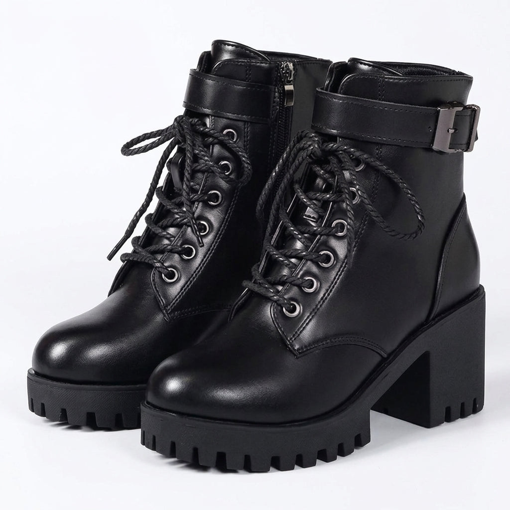 Women's Chic Platform Combat Boots