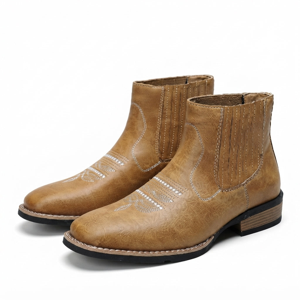 Men's Rugged Leather Chelsea Boots