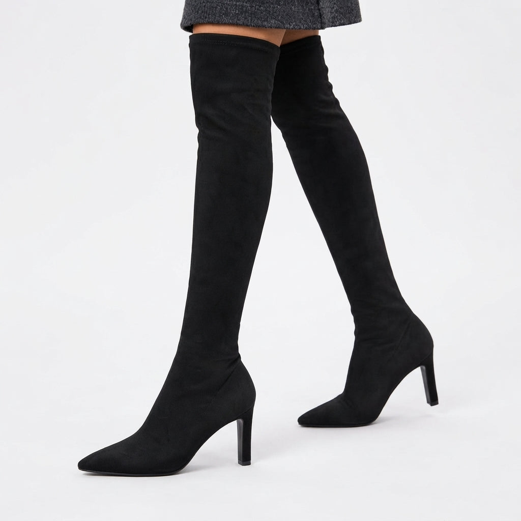 Women's Elegant Over The Knee High Suede Boots