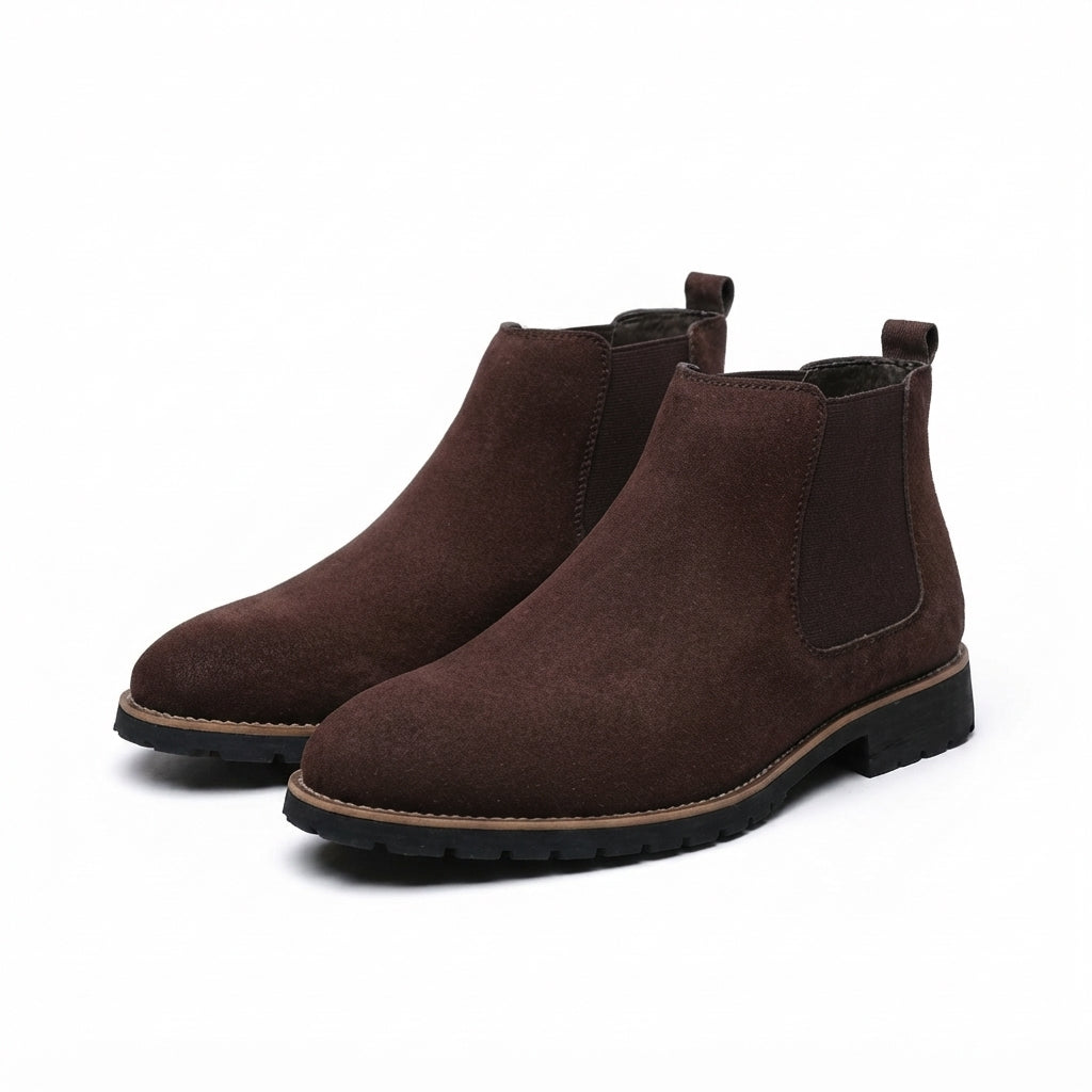 Men's Rugged Suede Chelsea Boots