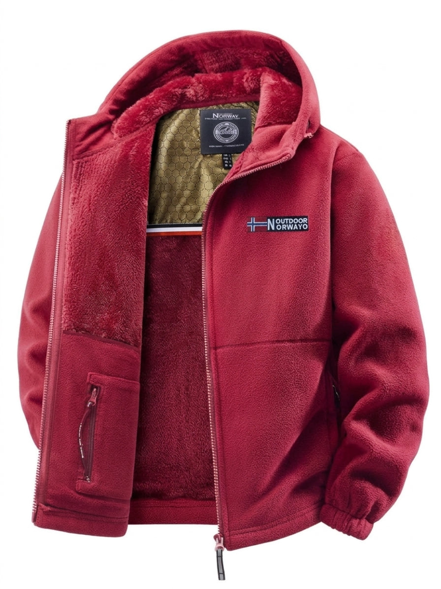 Men's Cosy Fleece-Lined Hooded Jacket