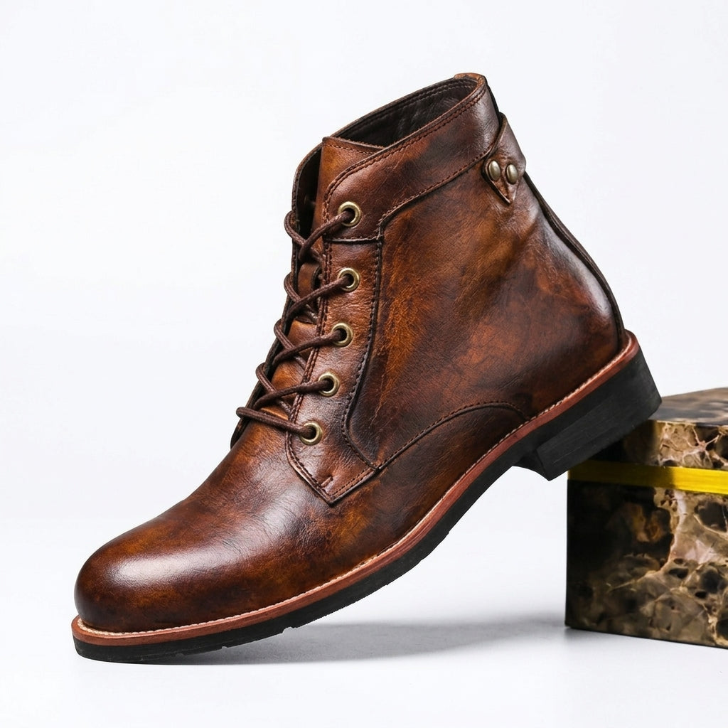 Men's Classic Leather Ankle Boots