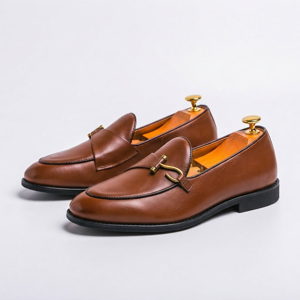 Men's Sophisticated Hook Buckle Loafers