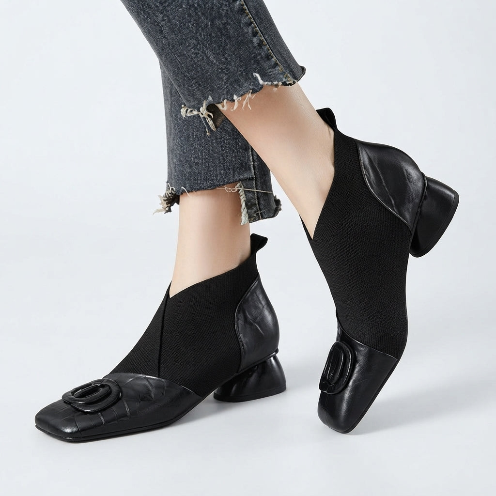 Women's Elegant Orthopedic Heeled Sock Boots