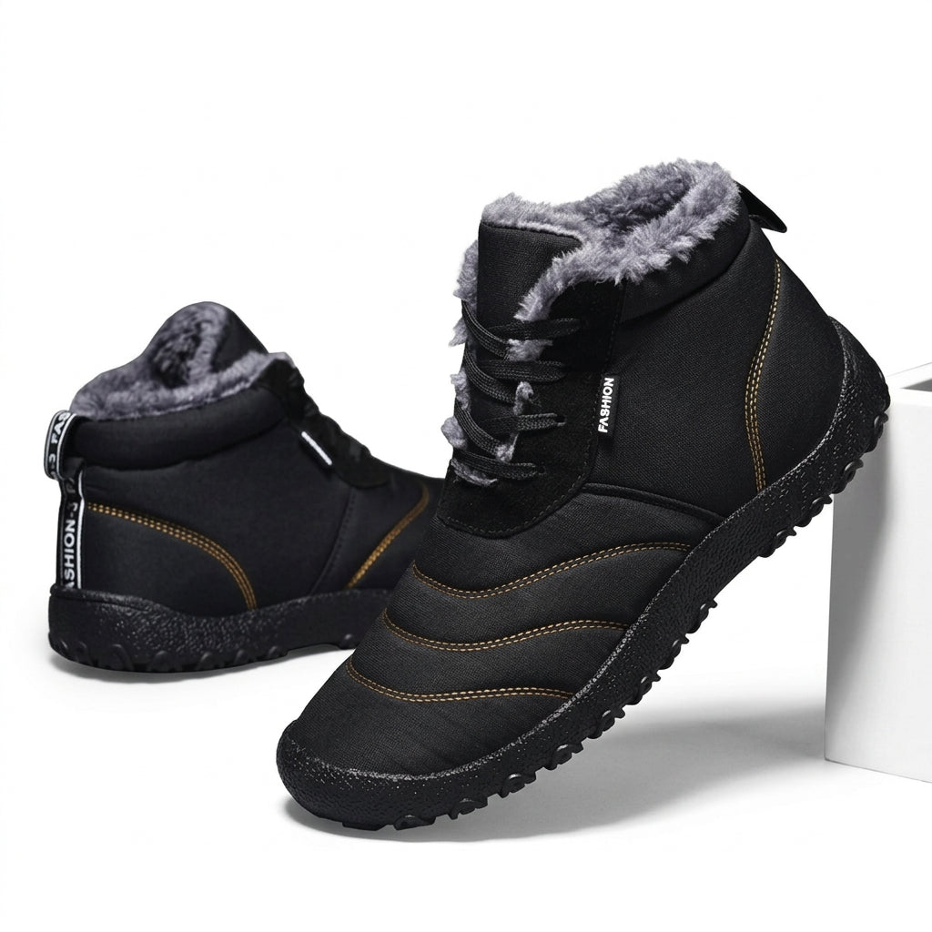 Men's Cosy Lace-Up Snow Boots