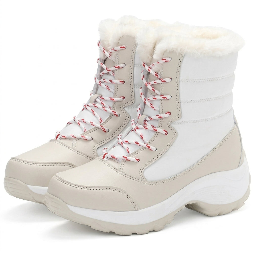Women's Cosy Platform Lace-Up Snow Boots