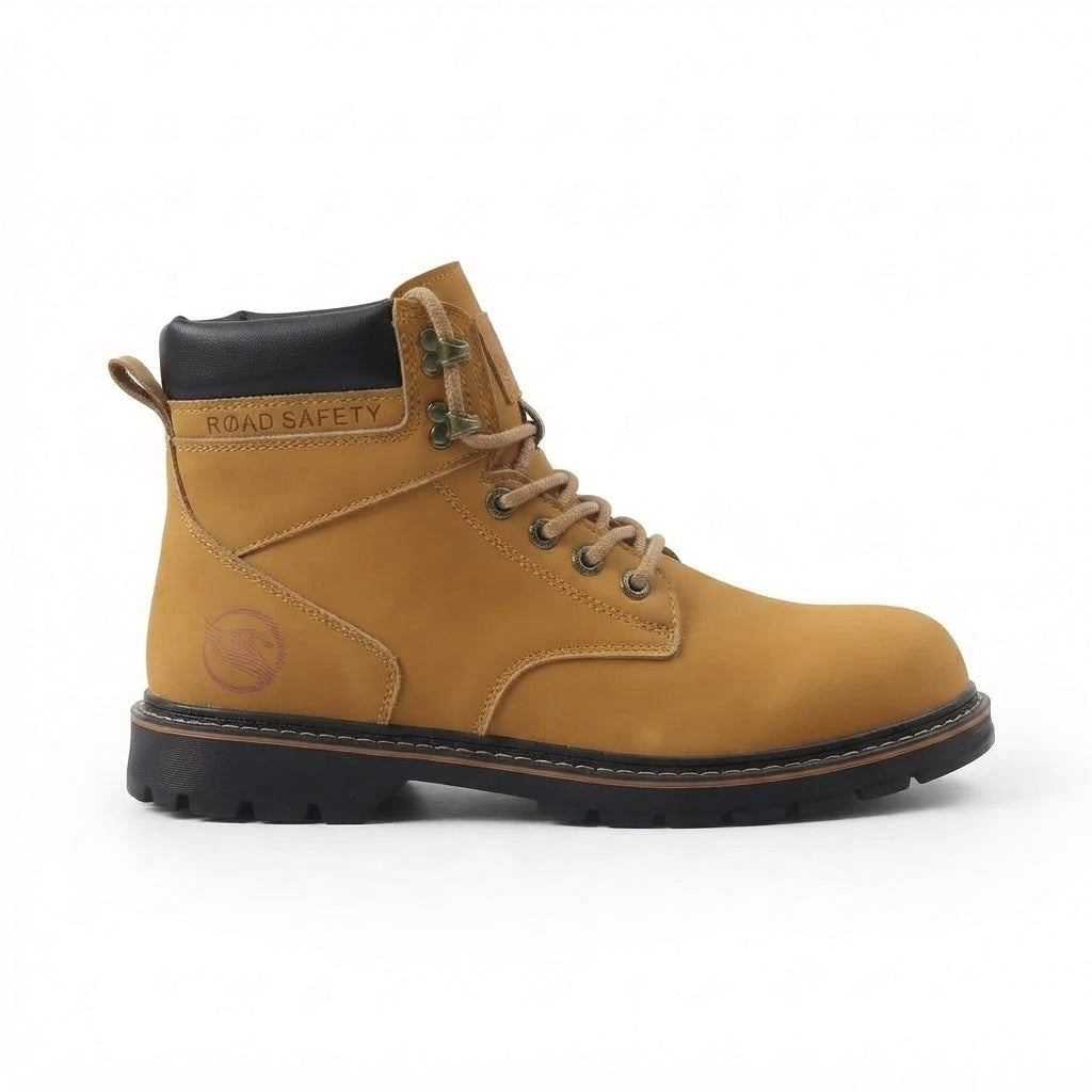 Men's Rugged Leather Ankle Boots