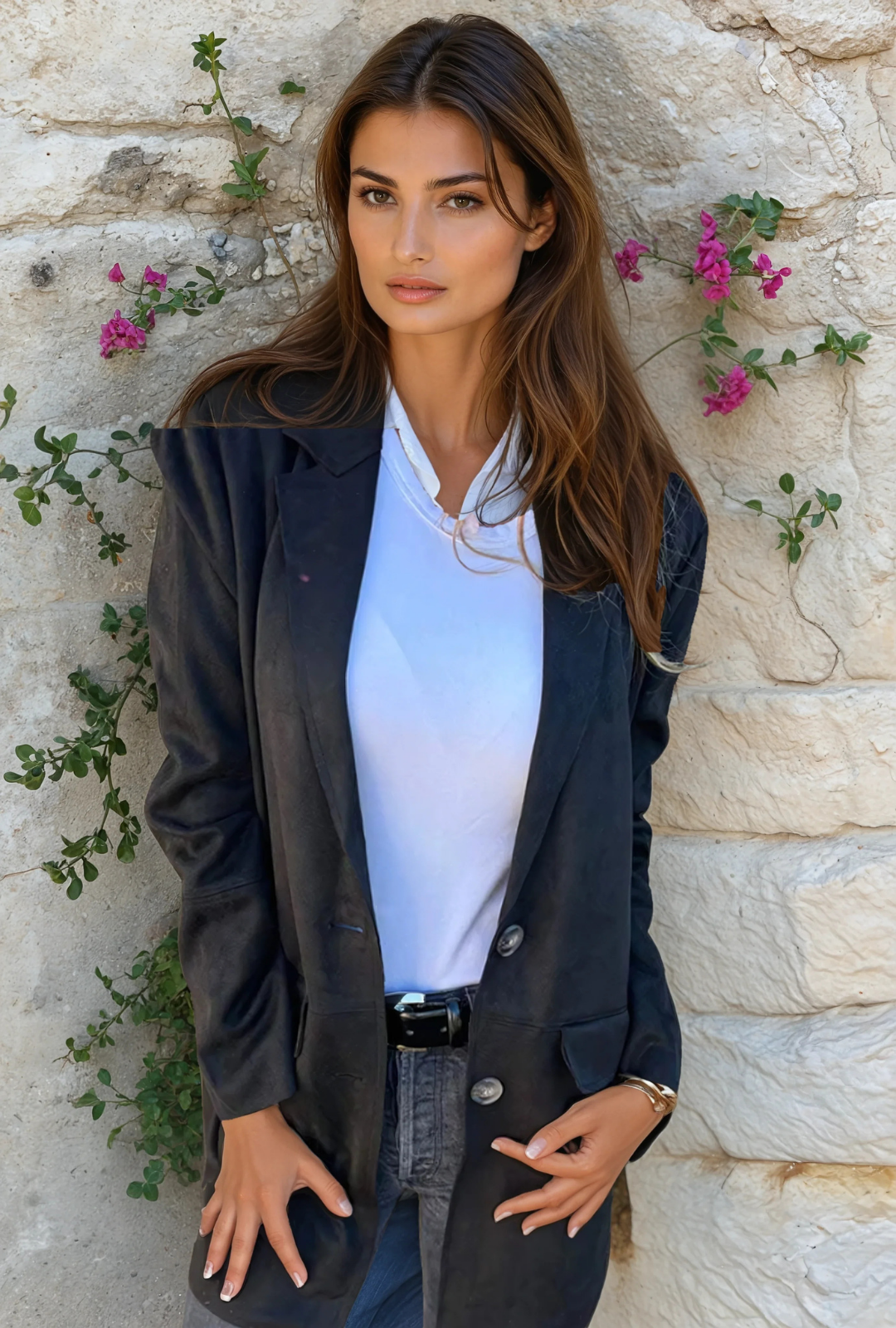 Women's Elegant Longline Tailored Coat
