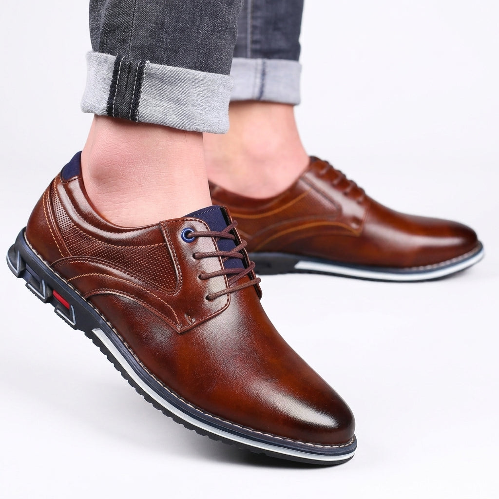 Men's Leather Derby Shoes
