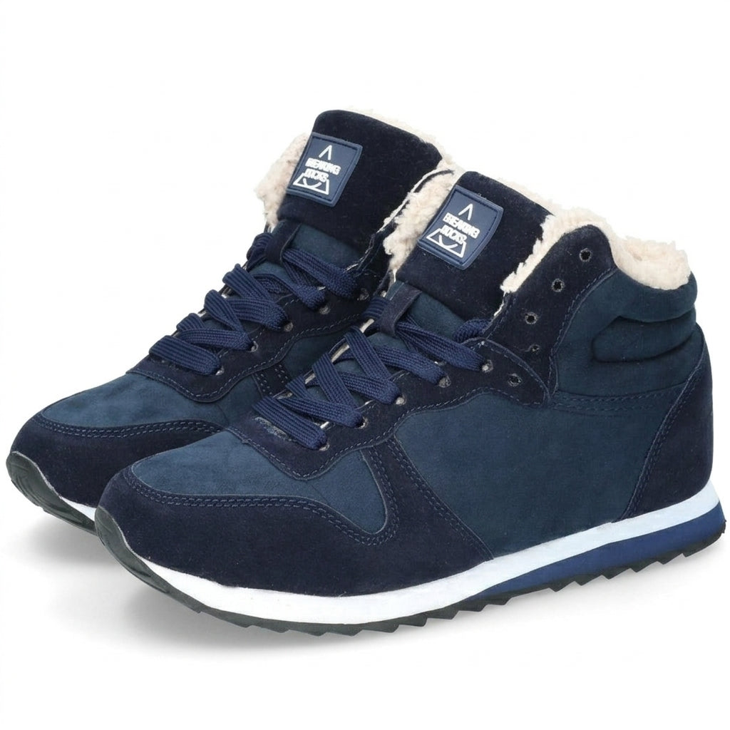 Men's Cosy Fleece-Lined High-Top Winter Trainers