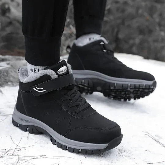 Unisex Fur Lined Winter Boots – Warm Cushioned Outdoor Boots