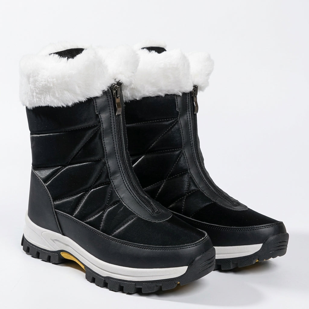 Women's Faux Fur Cuff Ankle Boots