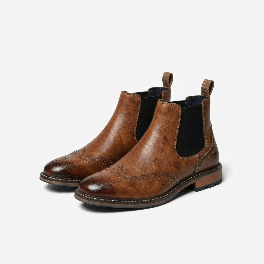 Men's Refined Leather Chelsea Boots