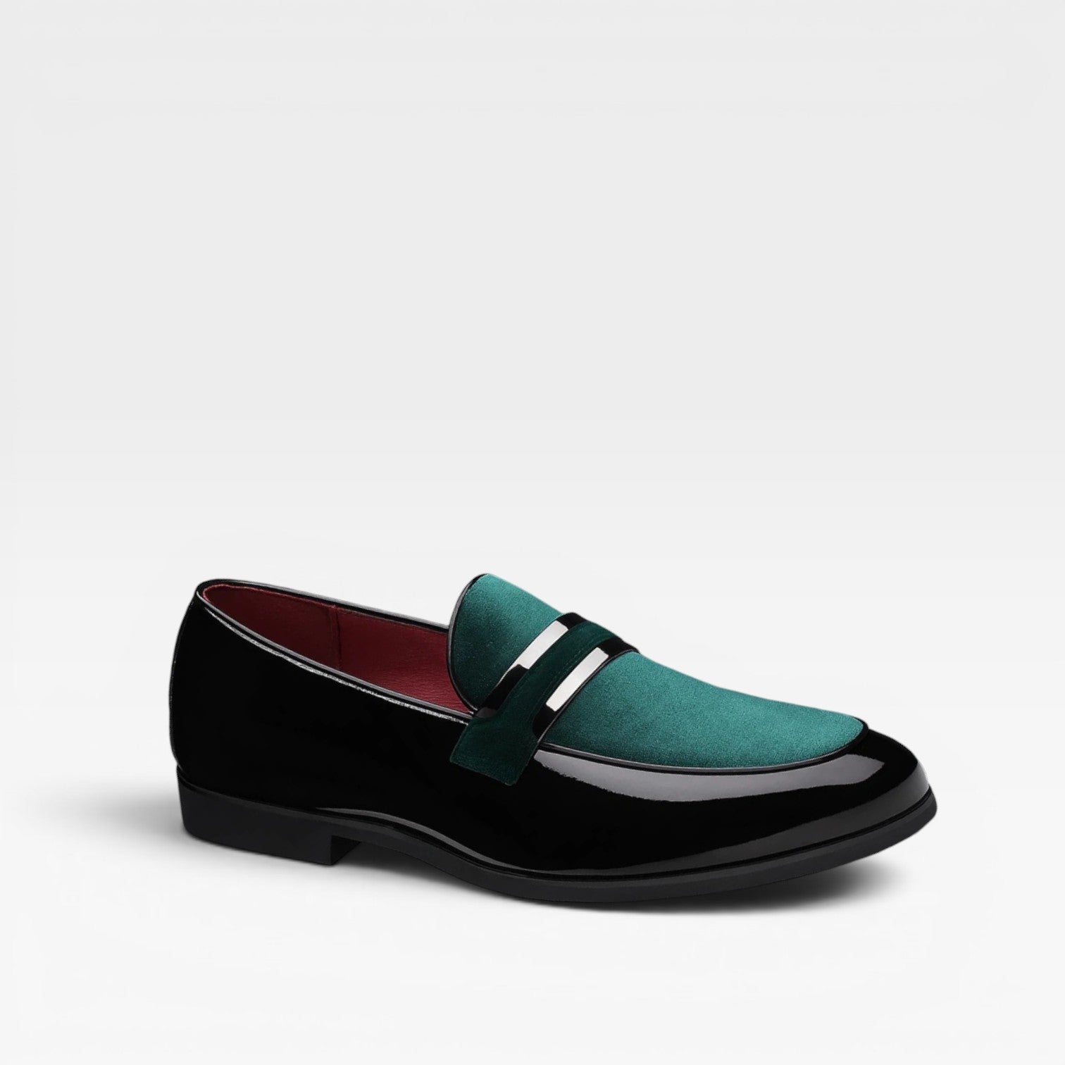 Men's Patent Leather Penny Loafers – Elegant Slip On Formal Dress Shoes