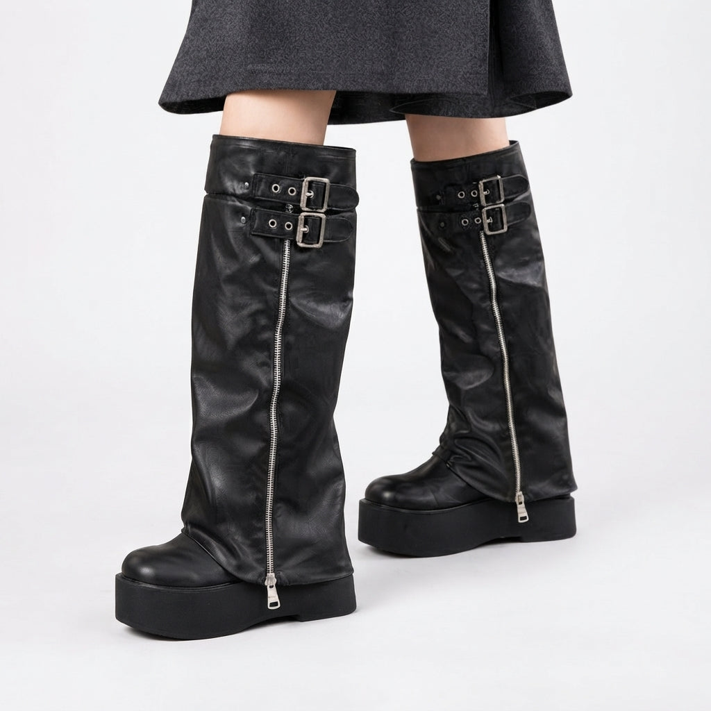 Women's Chic Platform Knee High Boots