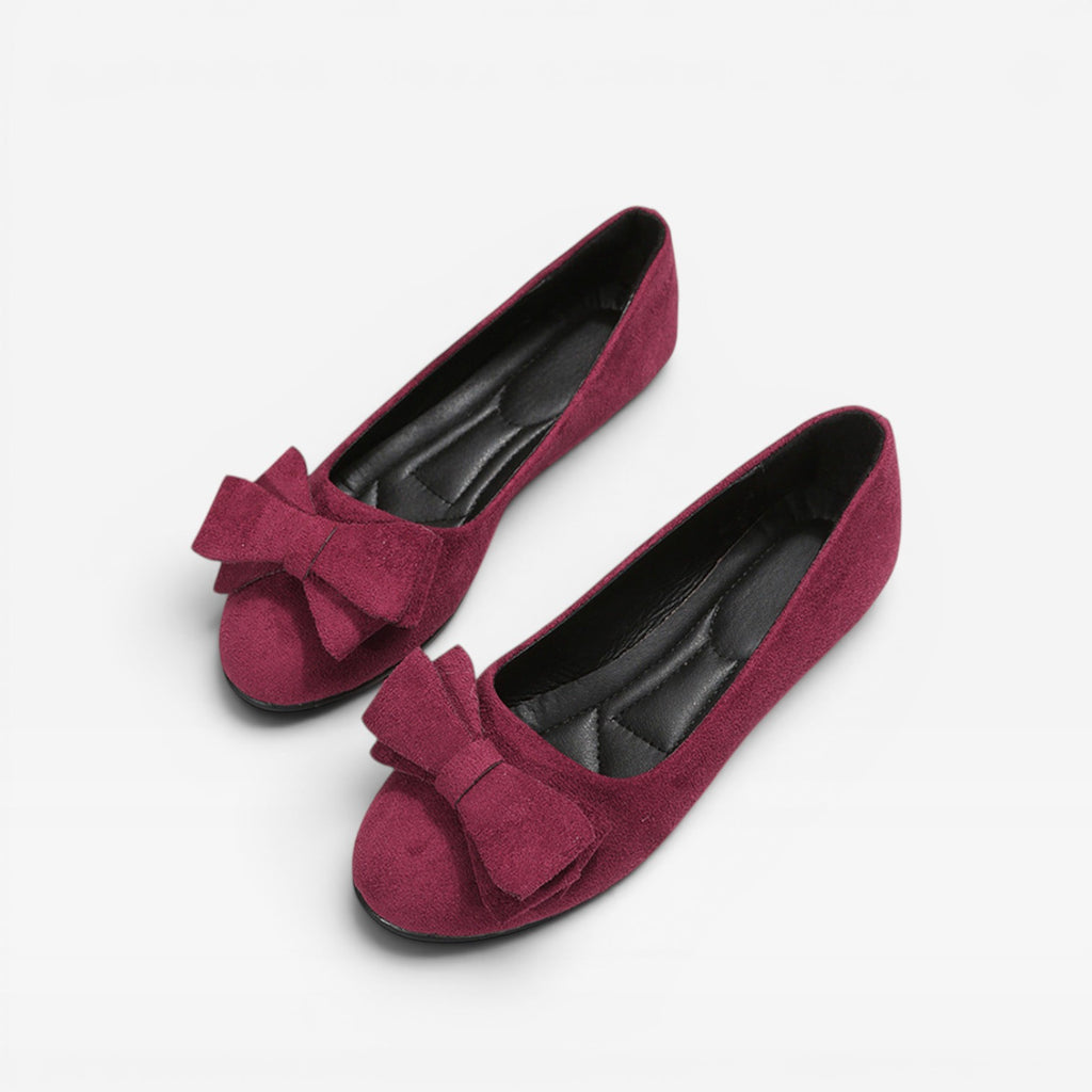 Women’s Comfortable Ballet Flats – Soft Slip-On Bow Flats for Everyday Wear