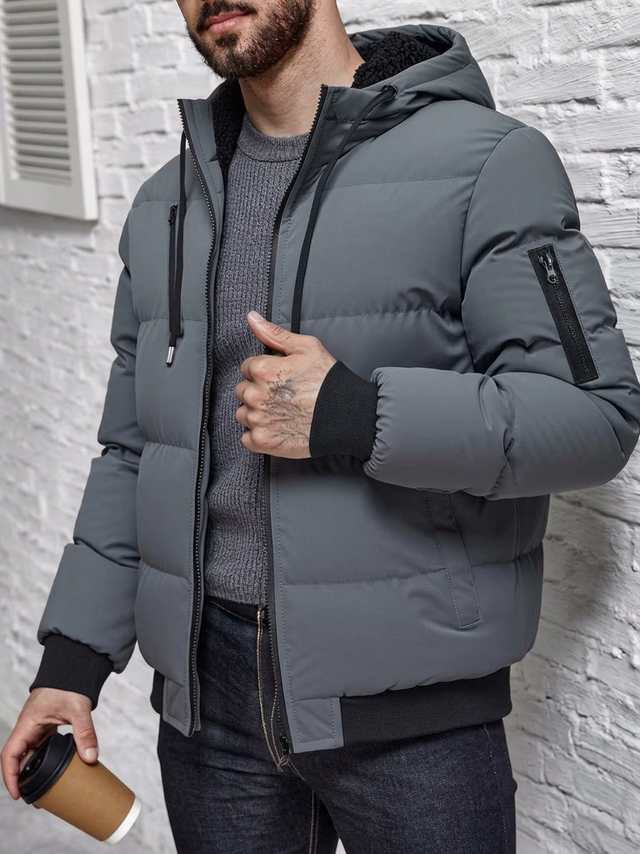Men's Cosy Hooded Puffer Jacket