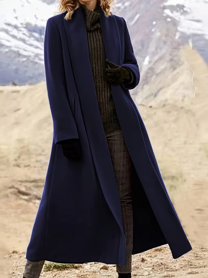 Women's Elegant Long Line Duster Coat